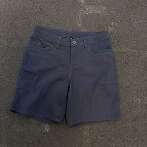 Kuhl Shorts Women's Size 10  Gray Zip Pocket Hiking Outdoor Cotton Poly Blend